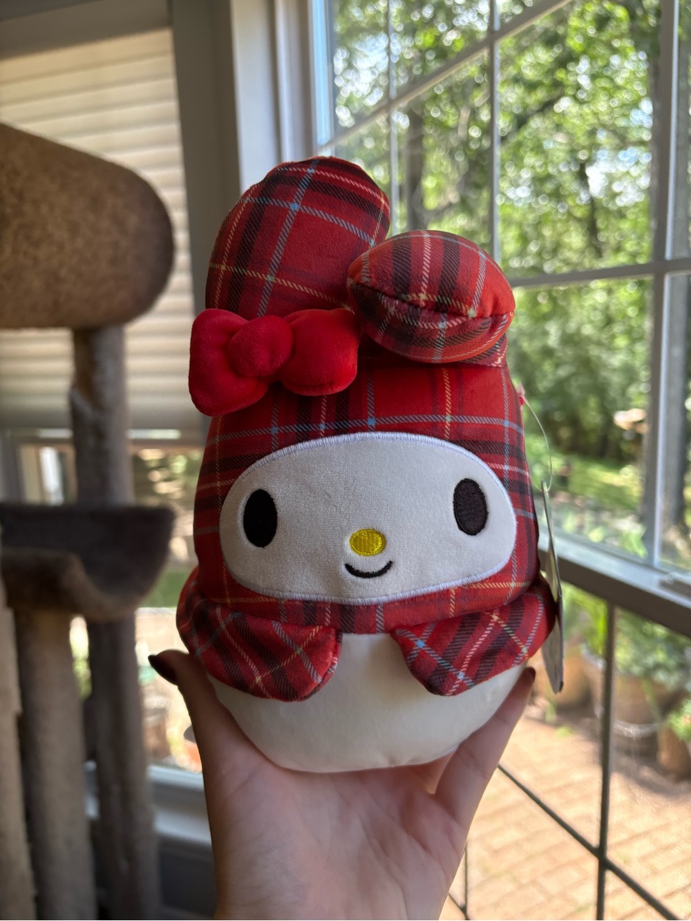 My melody hello kitty squishmallow red NWT 7/8in